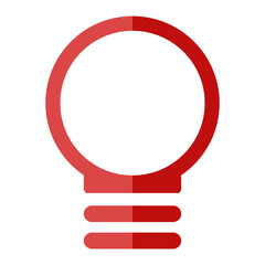 Bulb Lamp Icon Symbol for Logo, Pictogram, Apps, Website, or Graphic Design Element. Idea Symbol. Format PNG