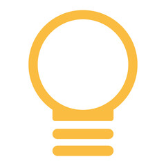 Bulb Lamp Icon Symbol for Logo, Pictogram, Apps, Website, or Graphic Design Element. Idea Symbol. Format PNG