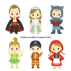 ハロウィンの仮装をする子どもたち 2