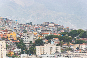 Fototapeta premium favela Hill of mining in Rio de Janeiro.