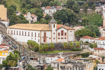 Naklejka premium Santa Teresa houses in downtown Rio de Janeiro.