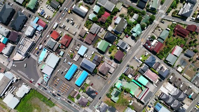 住宅地　真俯瞰　空撮