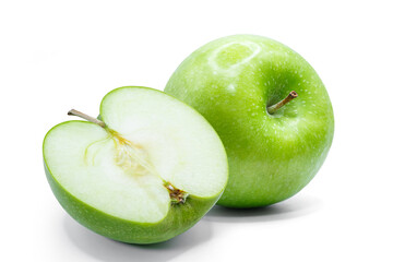 green apple isolated on white background