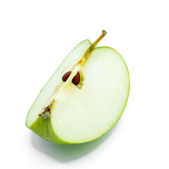 green apple isolated on white background