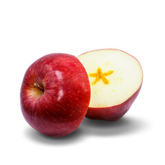 red apple isolated on white background