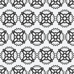 abstract floral repeat seamless pattern