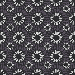 grunge flowers seamless pattern