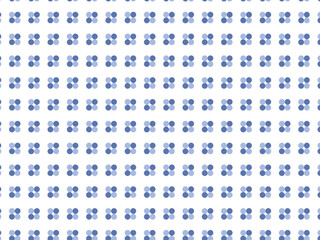 Cute pastel blue polka dot pattern background vector.