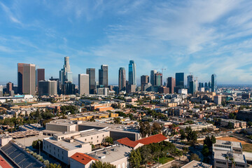 Fototapeta na wymiar Skyline of Down Town Los Angeles California, 