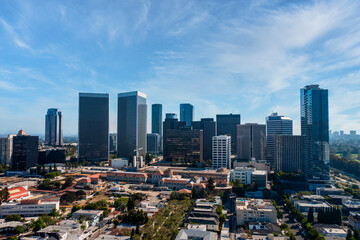 Skyline of Down Town Los Angeles California, 