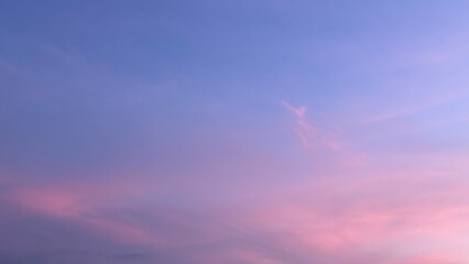 Naklejka na ściany i meble Beautiful shades of blue pink purple sky