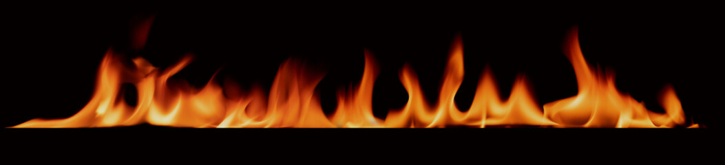 fire in the fireplace