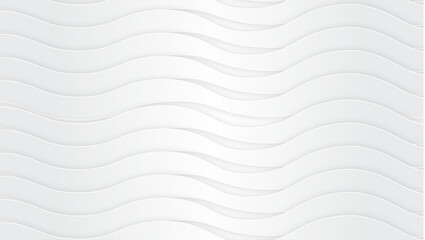 Pure white wave background