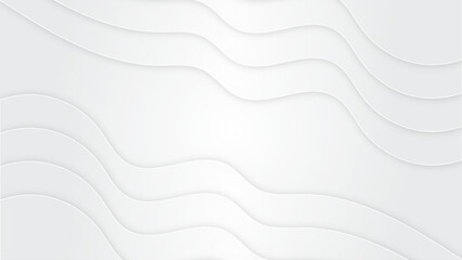 White background with wave shape