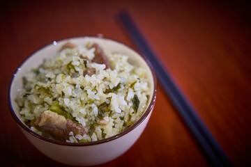 chinese rice with meat