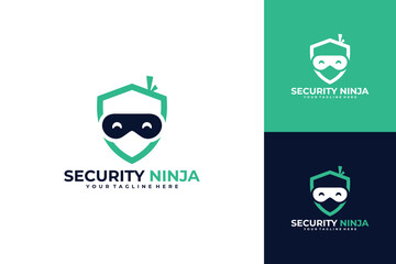 security ninja logo vector design template © Farid