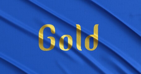 Typography word on silky cloth background wallpaper 