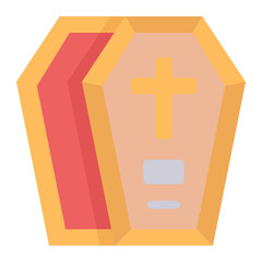 Obraz premium coffin flat icon