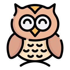 owl line color icon