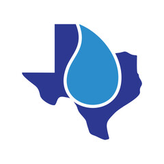 texas logo design, water logo, hydro tech, water, vector, silhouette,