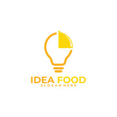 idea food logo vector design template
