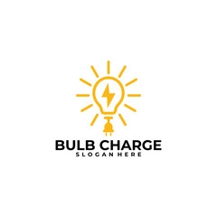 blub charge logo vector design template