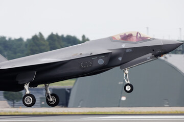 JASDF F-35A Stealth fighter taking off