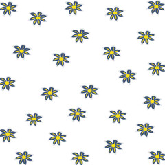 Edelweiss flower background illustration