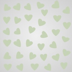 heart shape pattern on soft gradient color pink, green, blue, green, yellow, purple, grey, white, orange for mobile them, wallpaper, or background 