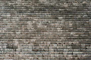 wall of the ancient pyramids of mexico