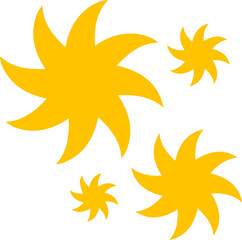 yellow sparkle twinkling star icon
