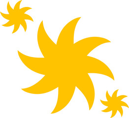 yellow sparkle twinkling star icon
