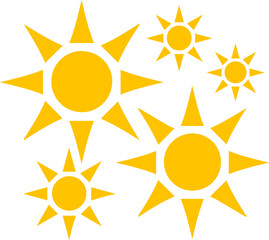 Flat sparkling star icon illustration
