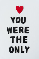 grungy wooden heart painted red and 