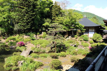 Fototapeta na wymiar 恵林寺のお庭