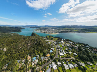 Vibrant ocean colours of Ferry landing in the Coromandel Peninsula, New Zealand