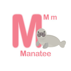 Cute Animals alphabet for kids education.