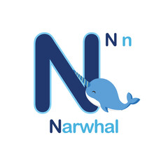Cute Animals alphabet for kids education.