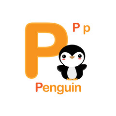 Cute Animals alphabet for kids education.