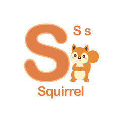 Cute Animals alphabet for kids education.