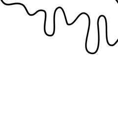 Droplet liquid melting border