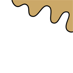 Droplet liquid melting border