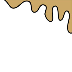 Droplet liquid melting border