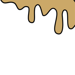 Droplet liquid melting border