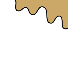 Droplet liquid melting border