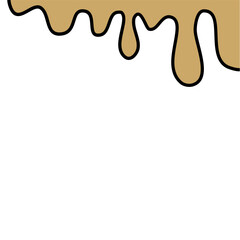 Droplet liquid melting border