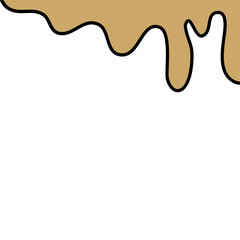 Droplet liquid melting border