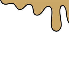 Droplet liquid melting border