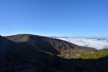 Climbing mountain in autumn, Nasu, Tochigi, Japan