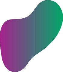 Colorful Fluid Abstract Shape
